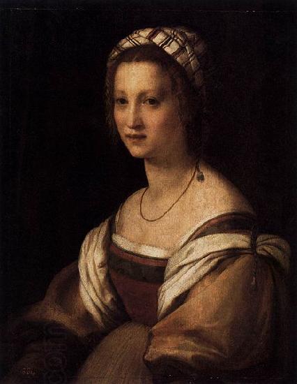 Andrea del Sarto Portrait of the Artists Wife China oil painting art